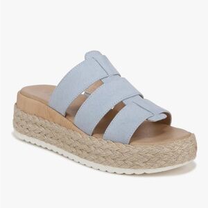 Dr. Scholl’s Espadrille Sandal. Worn once. Grayish-blue.